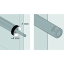 BLUM Tip on - push adaptér bielý dlhý /956A1201/                      