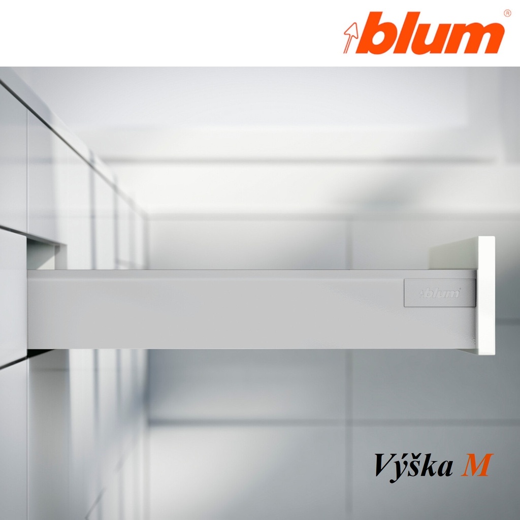  BLUM - ANTARO TOB - ŠEDÁ - KOMPLET SETY - sada -  M - 30kg plnovýsuv s tlmením