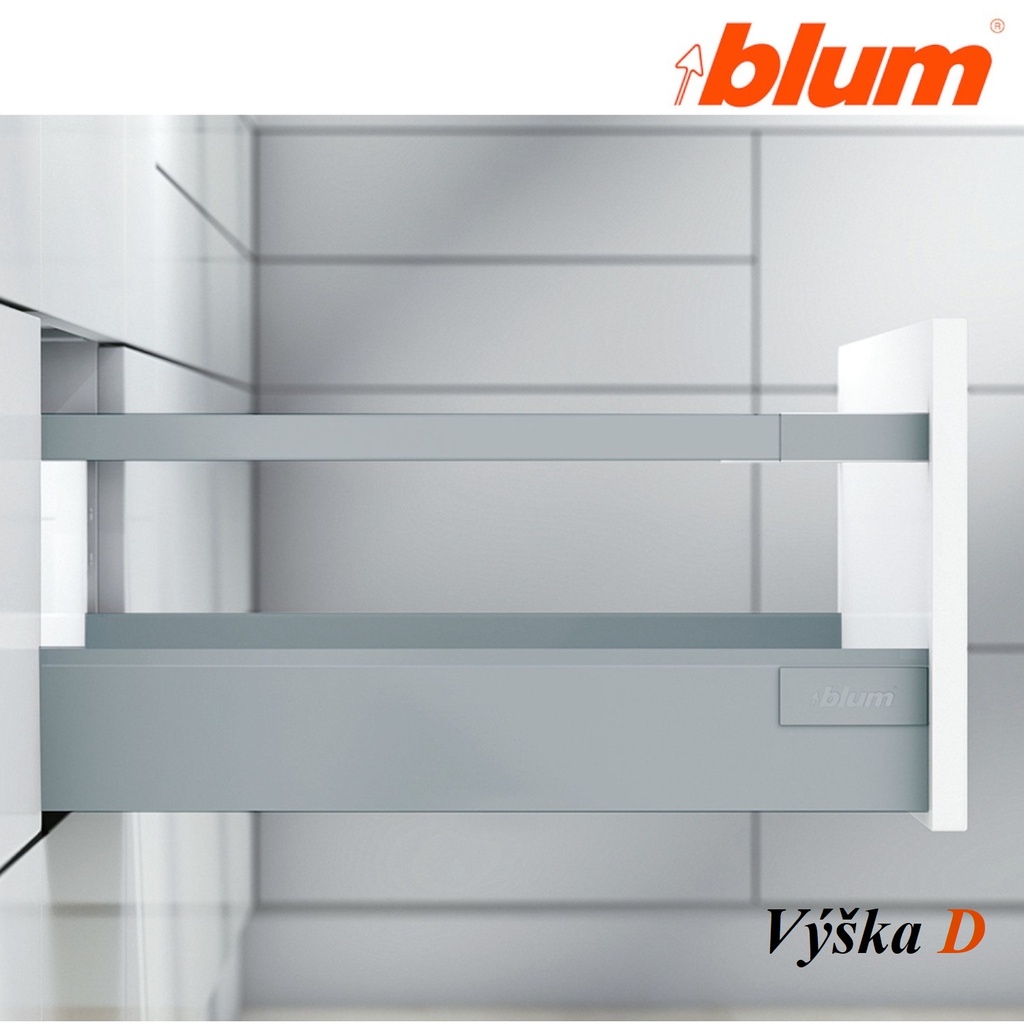  BLUM - ANTARO TOB - ŠEDÁ - KOMPLET SETY - sada - D - 30kg plnovýsuv s tlmením