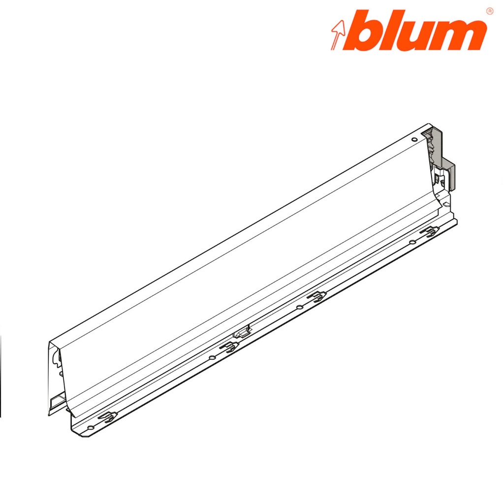 BLUM - ANTARO TOB - boky M /bočnice/, 378M5002SA - 500 mm, BIELA 