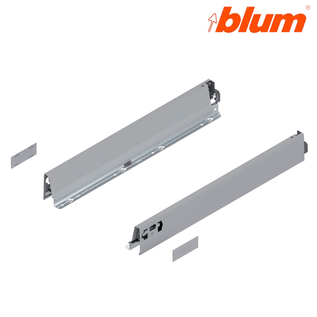 BLUM - ANTARO TOB - boky N /sada bočníc/, 378M5002SA - 500 mm, ŠEDÝ