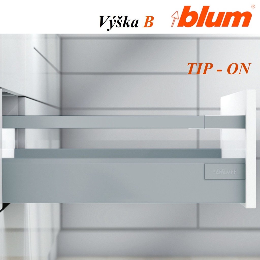 BLUM - ANTARO TOB - ŠEDÝ - KOMPLET SETY - sada - B - 30kg TIP-ON