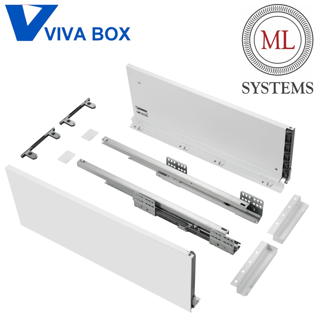 ML SYSTEM - VIVABOX na 18mm DTD /H199mm/ Biela - 3D - 1set