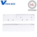 ML SYSTEM - VIVABOX - Úchyt na vnutorný šuflík 199mm - BIELY