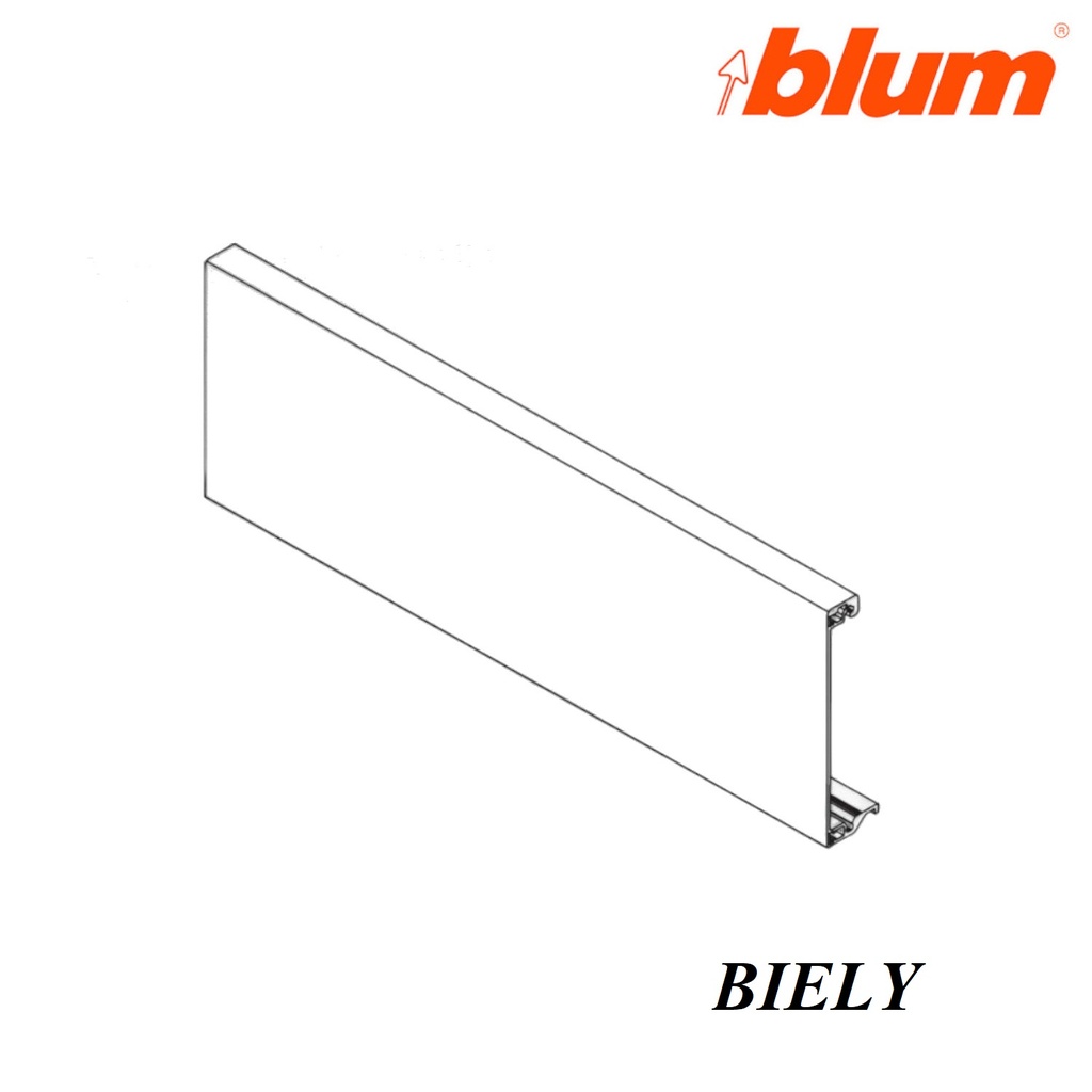 BLUM - ANTARO TOB - predný plech na vnútornú zásuvku1036mm - BIELY /Z31L1036A/