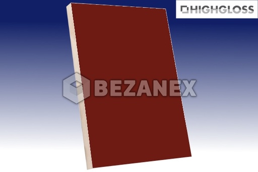 [2408472] AGT PLAIN - MDF 615 HG Bordo /18x1220x2800 mm/  ks        