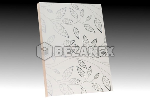 [2408445] AGT DEKOR 3D - MDF 659 Metal leaf White /18x1220x2800mm/ks