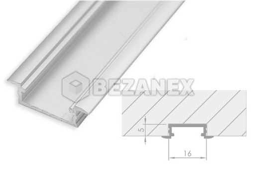 [0808379] LED PROFIL  - 3m -  Zafrezovacia   /LL03/